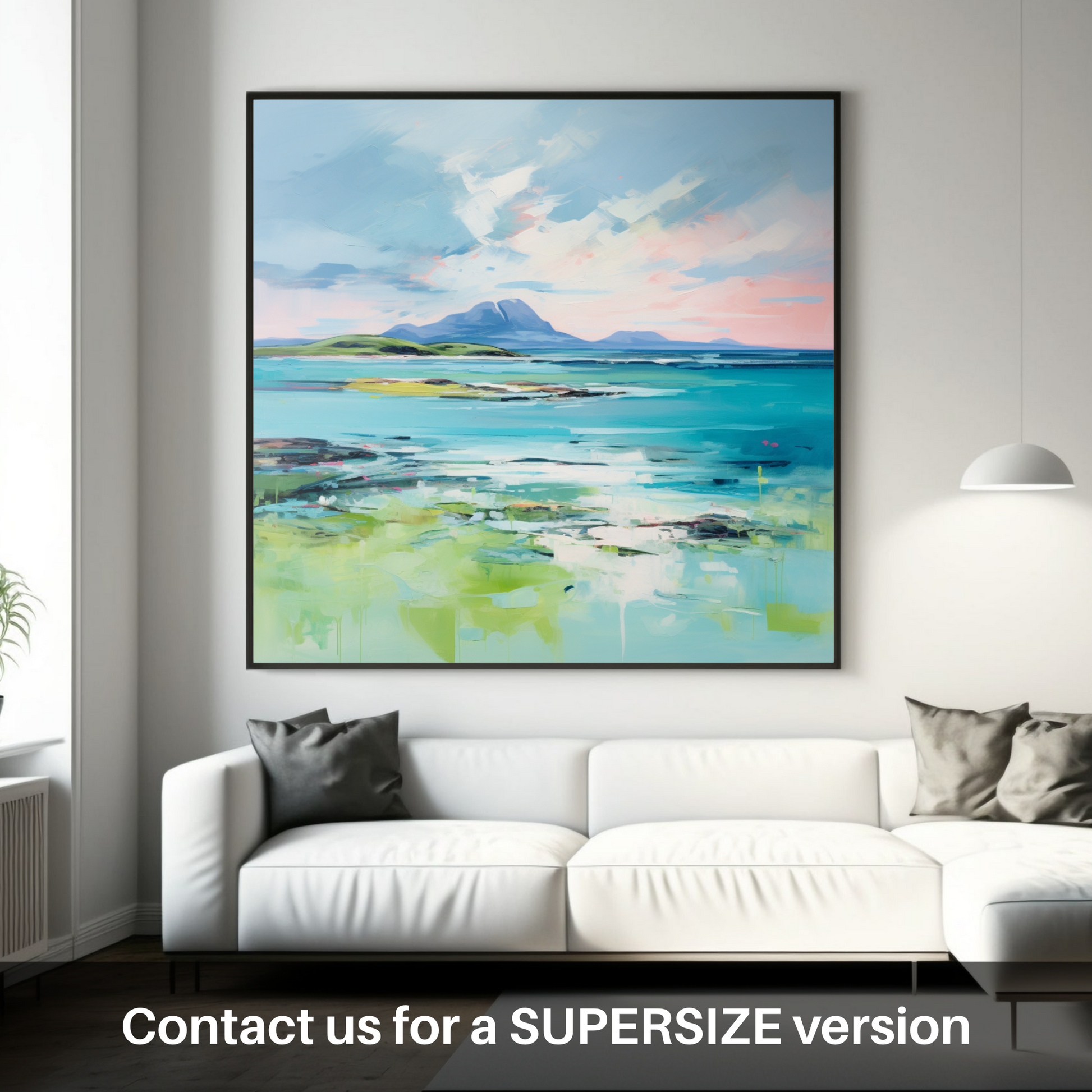 Huge supersize print of Isle of Jura, Inner Hebrides in summer