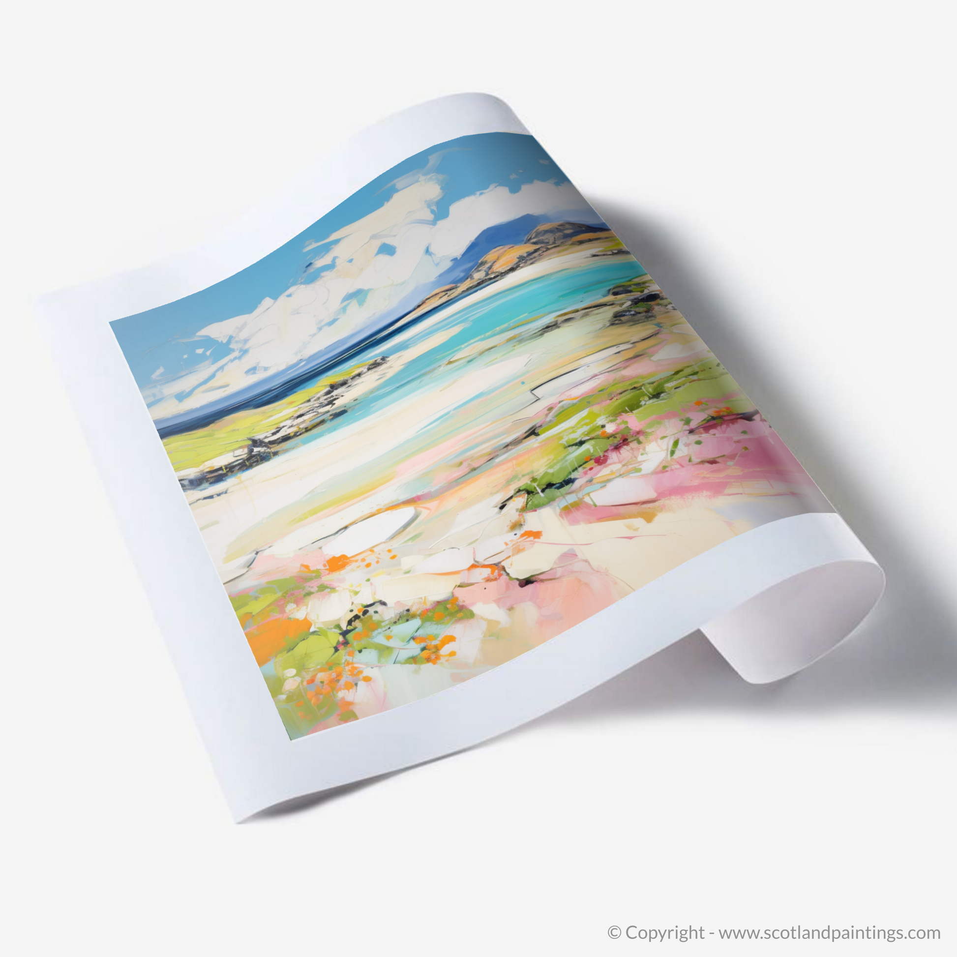 Art Print of Isle of Barra, Outer Hebrides in summer