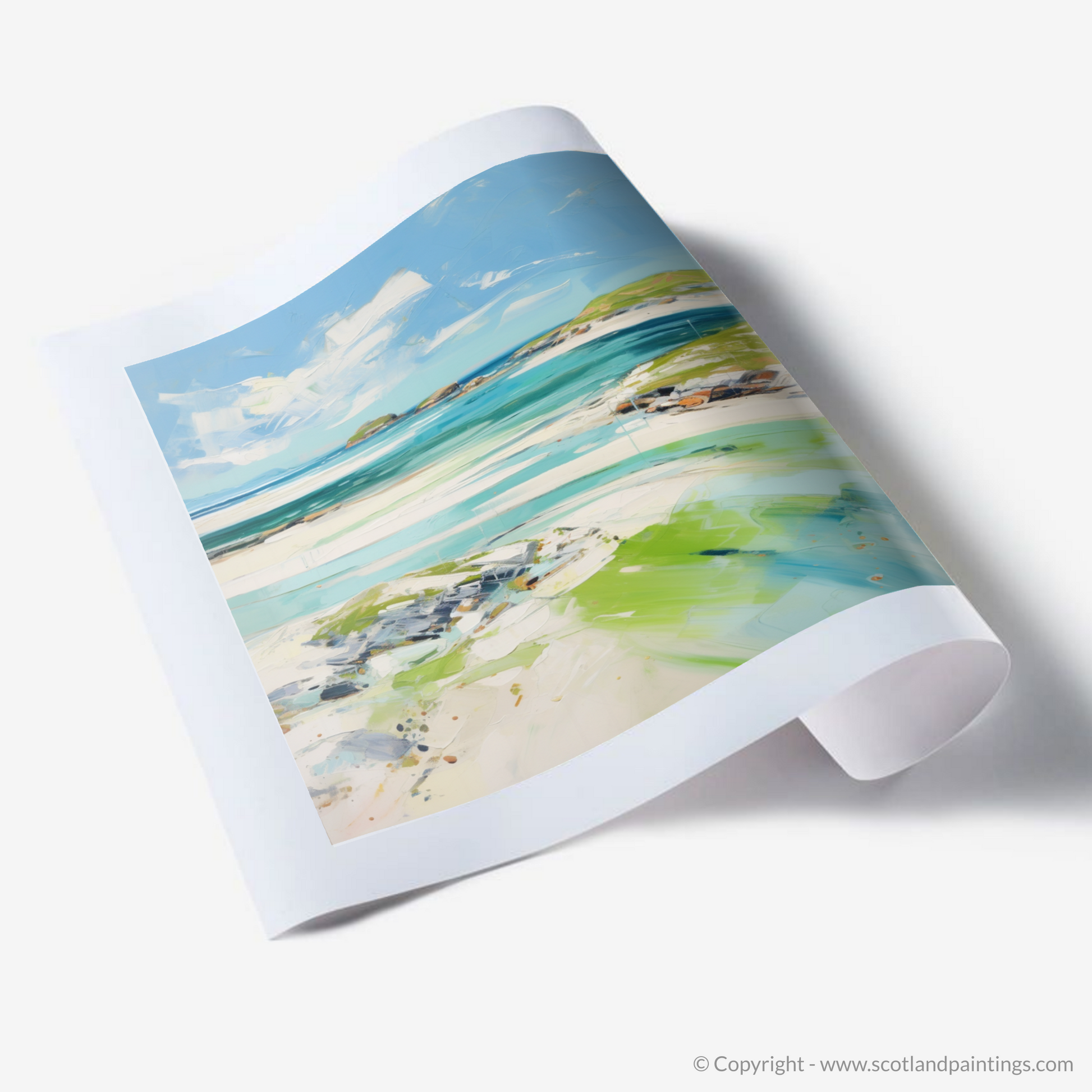 Art Print of Isle of Barra, Outer Hebrides in summer