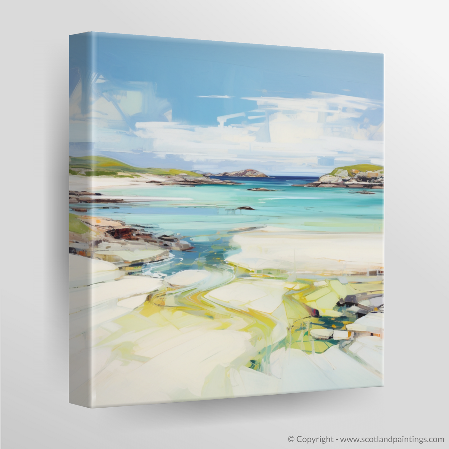 Canvas Print of Isle of Barra, Outer Hebrides in summer