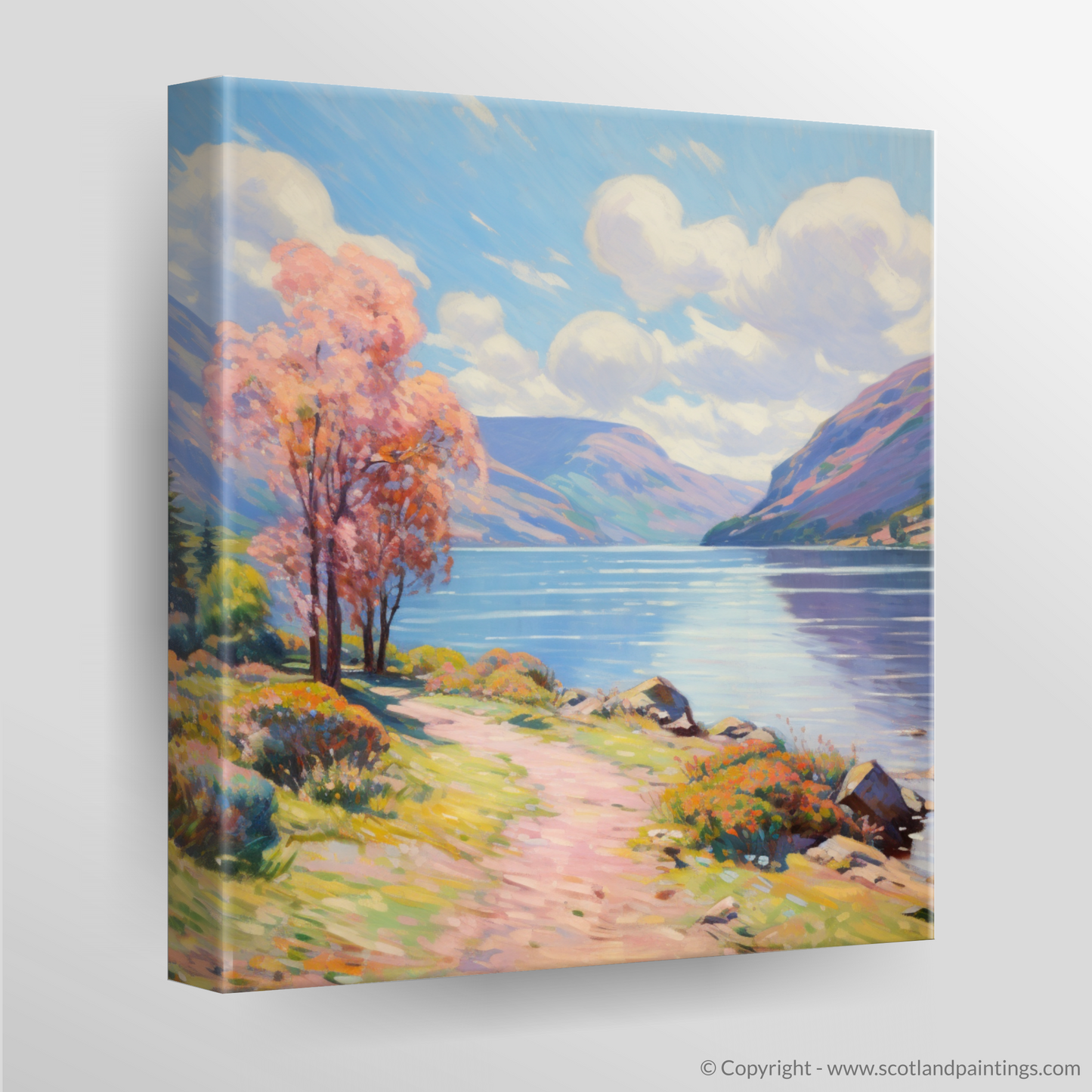 Canvas Print of Loch Earn, Perth and Kinross in summer