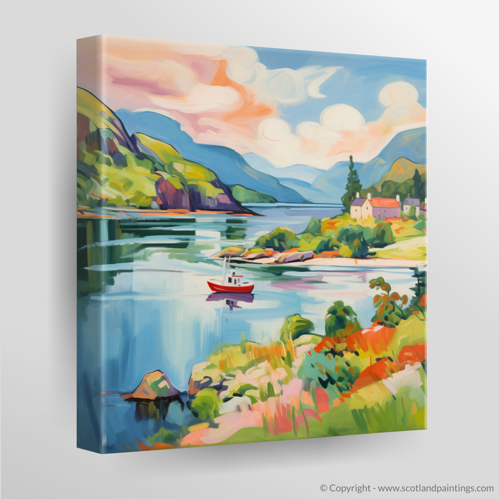 Canvas Print of Loch Morar, Highlands in summer