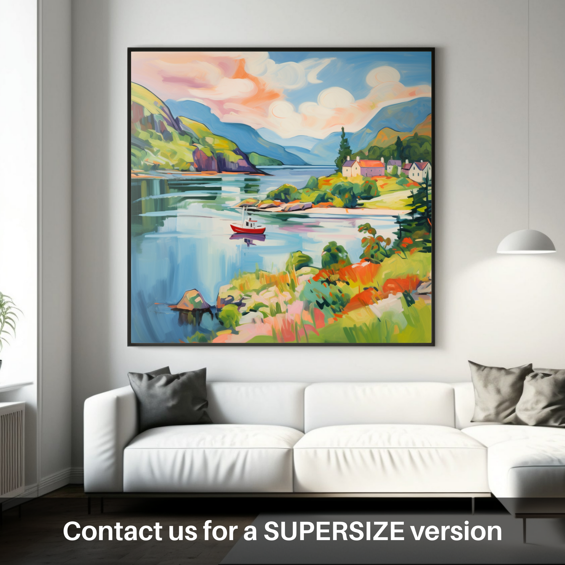 Huge supersize print of Loch Morar, Highlands in summer