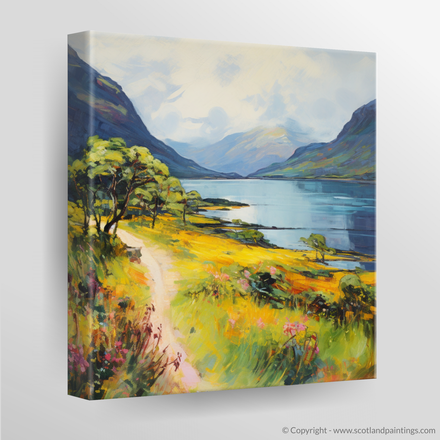 Canvas Print of Loch Maree, Wester Ross in summer