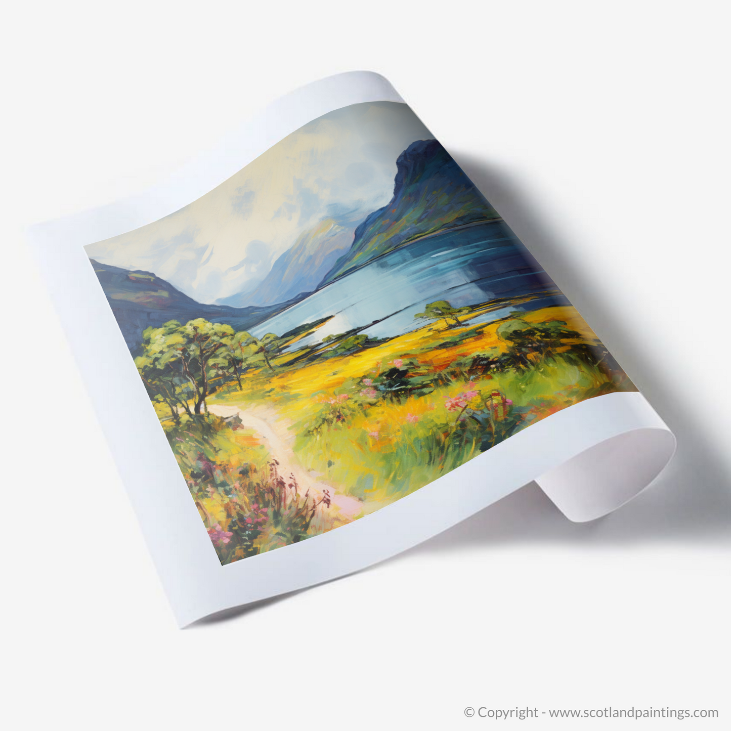 Art Print of Loch Maree, Wester Ross in summer