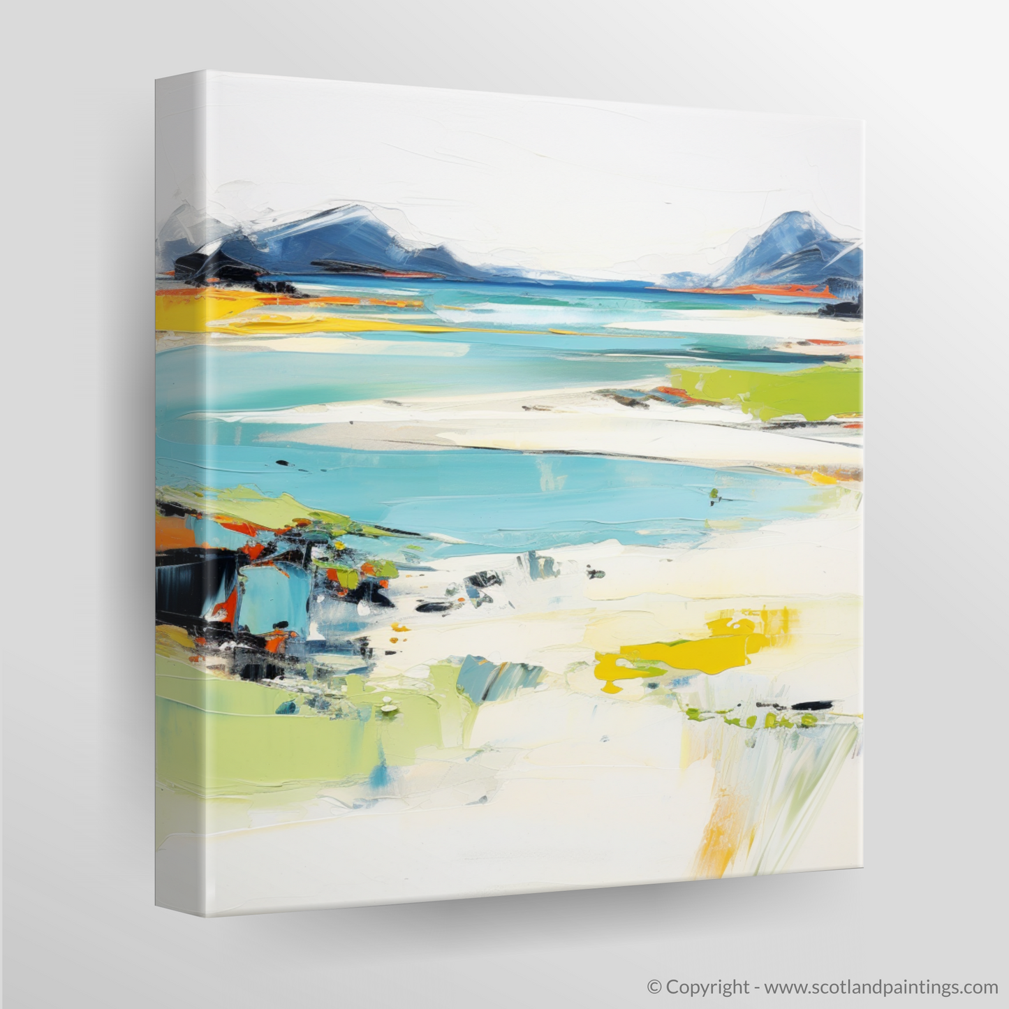 Canvas Print of Silver Sands of Morar in summer