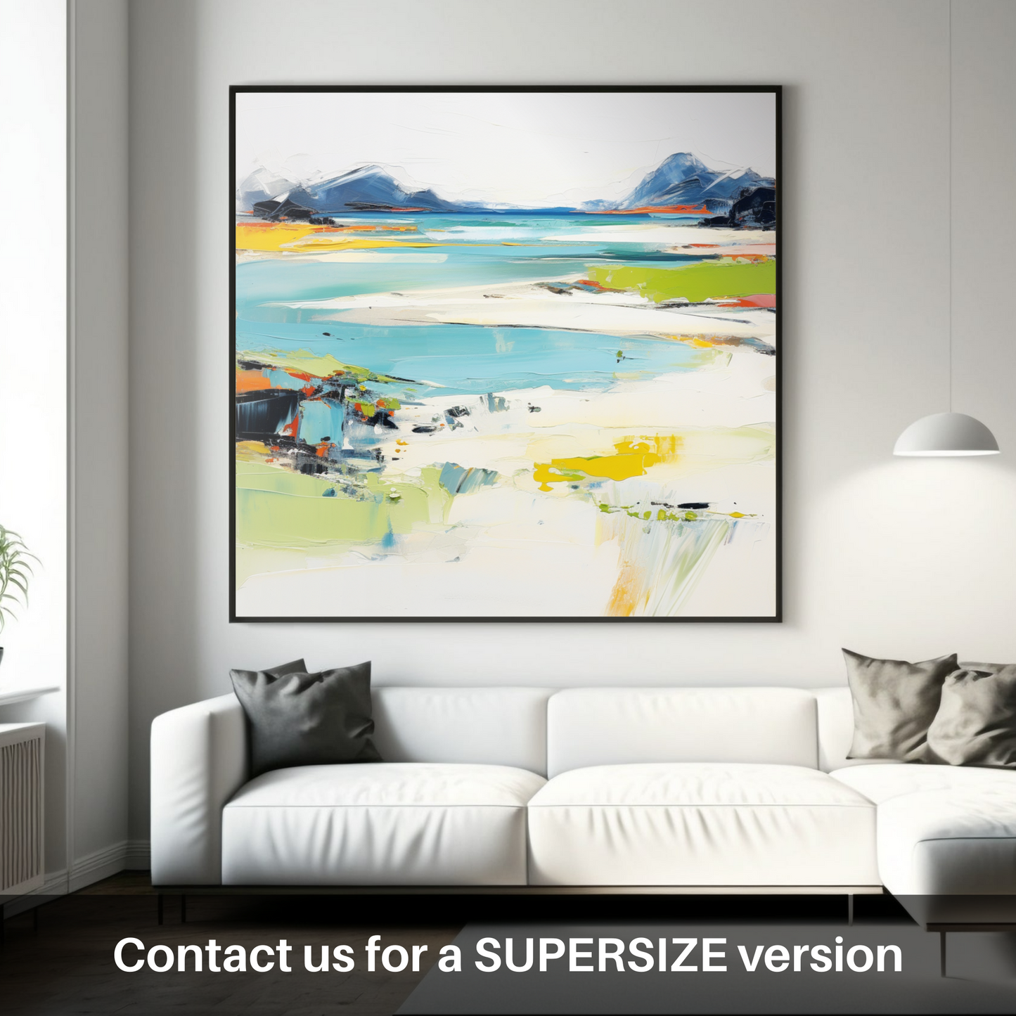 Huge supersize print of Silver Sands of Morar in summer