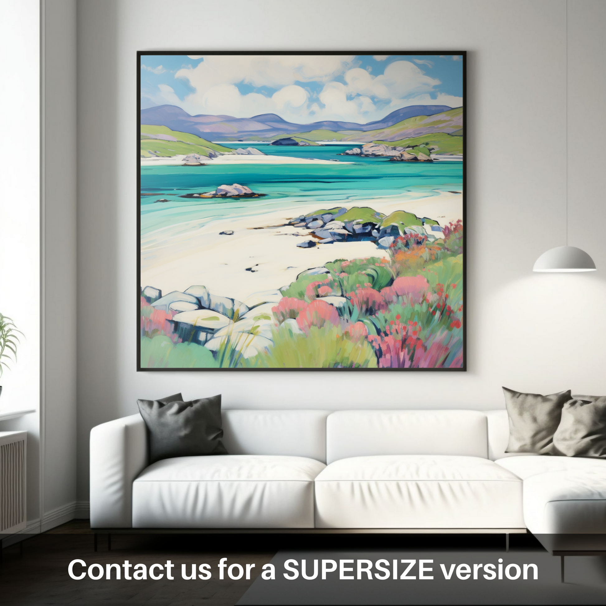 Huge supersize print of Isle of Harris, Outer Hebrides in summer