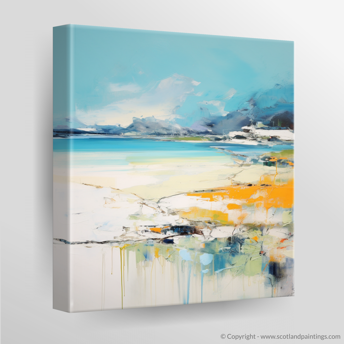 Canvas Print of Silver Sands of Morar in summer