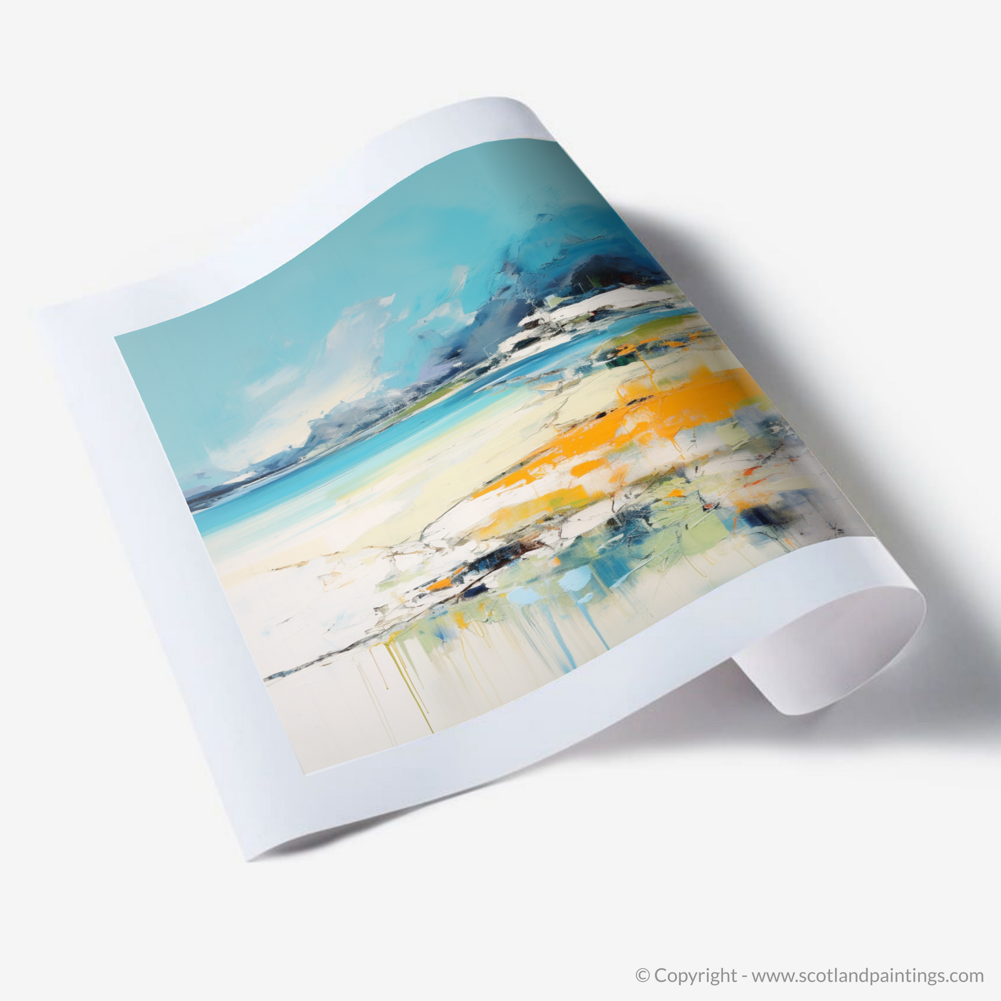 Art Print of Silver Sands of Morar in summer