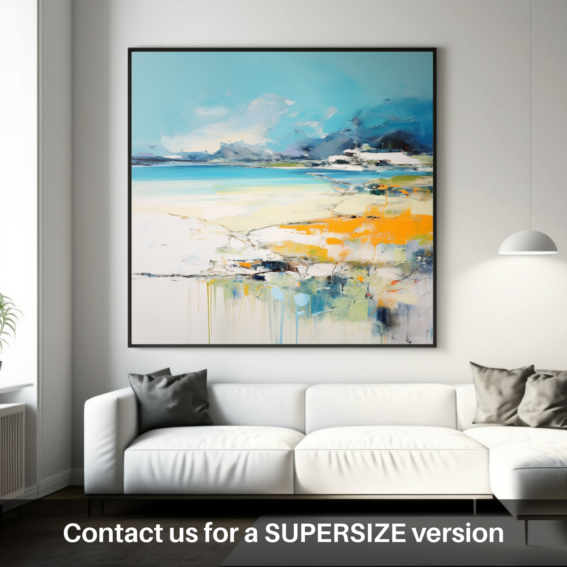 Huge supersize print of Silver Sands of Morar in summer