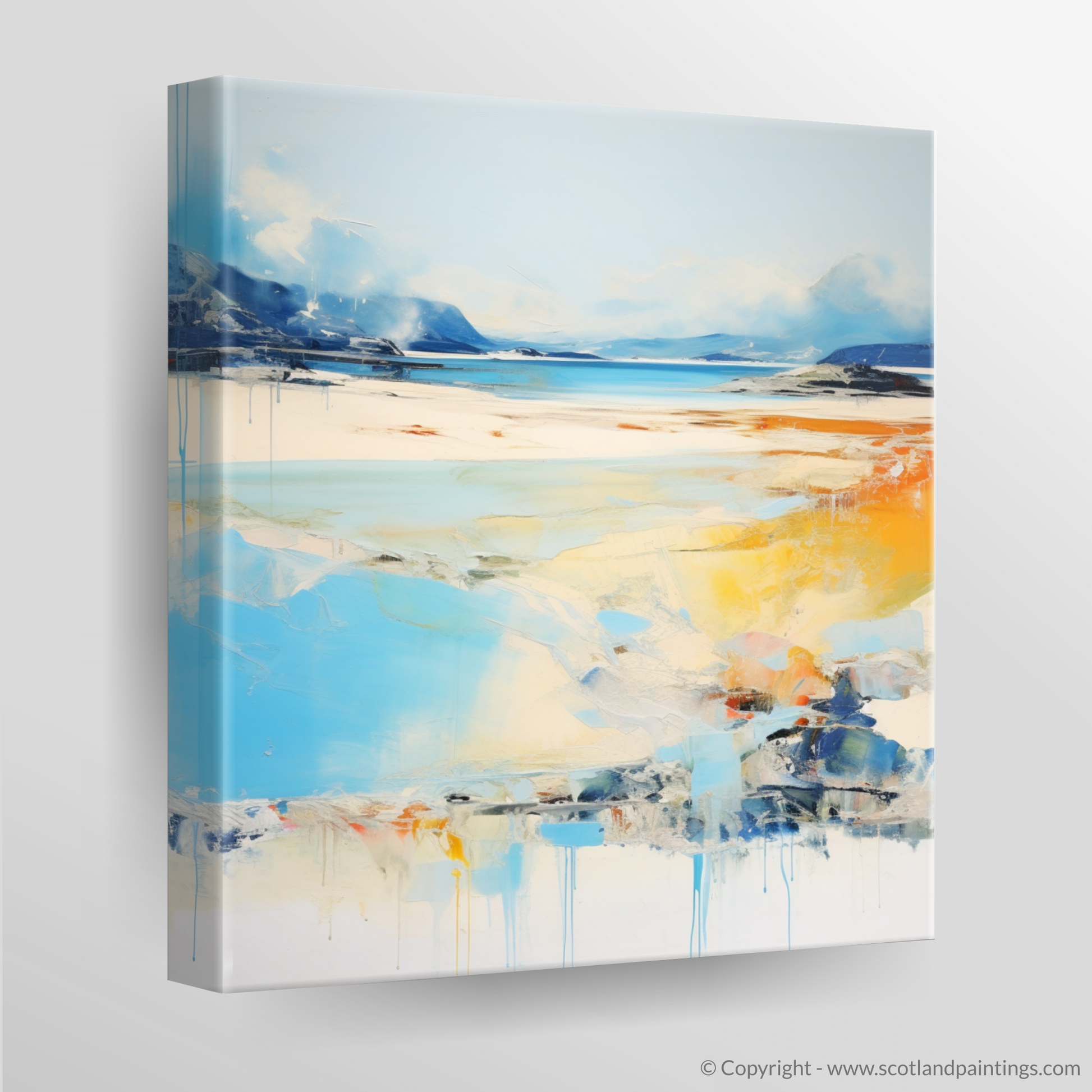 Canvas Print of Silver Sands of Morar in summer