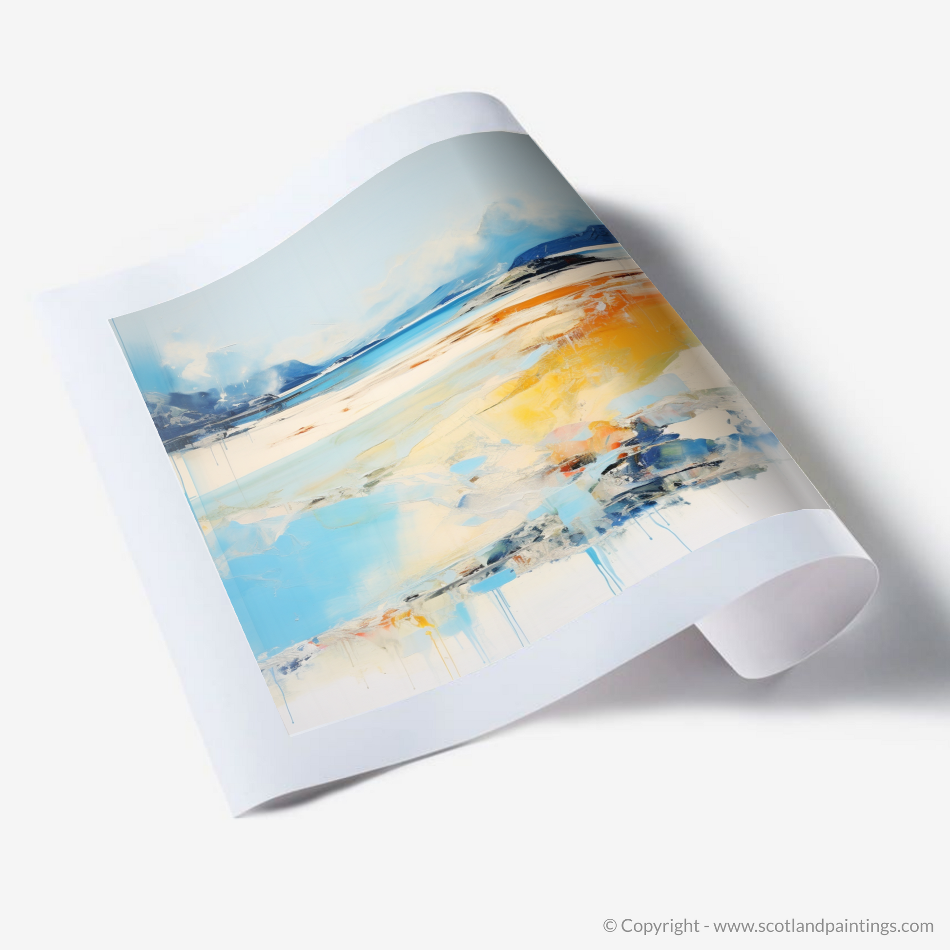 Art Print of Silver Sands of Morar in summer