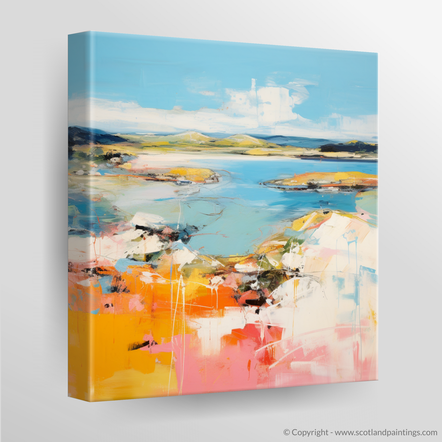 Canvas Print of Isle of Gigha, Inner Hebrides in summer