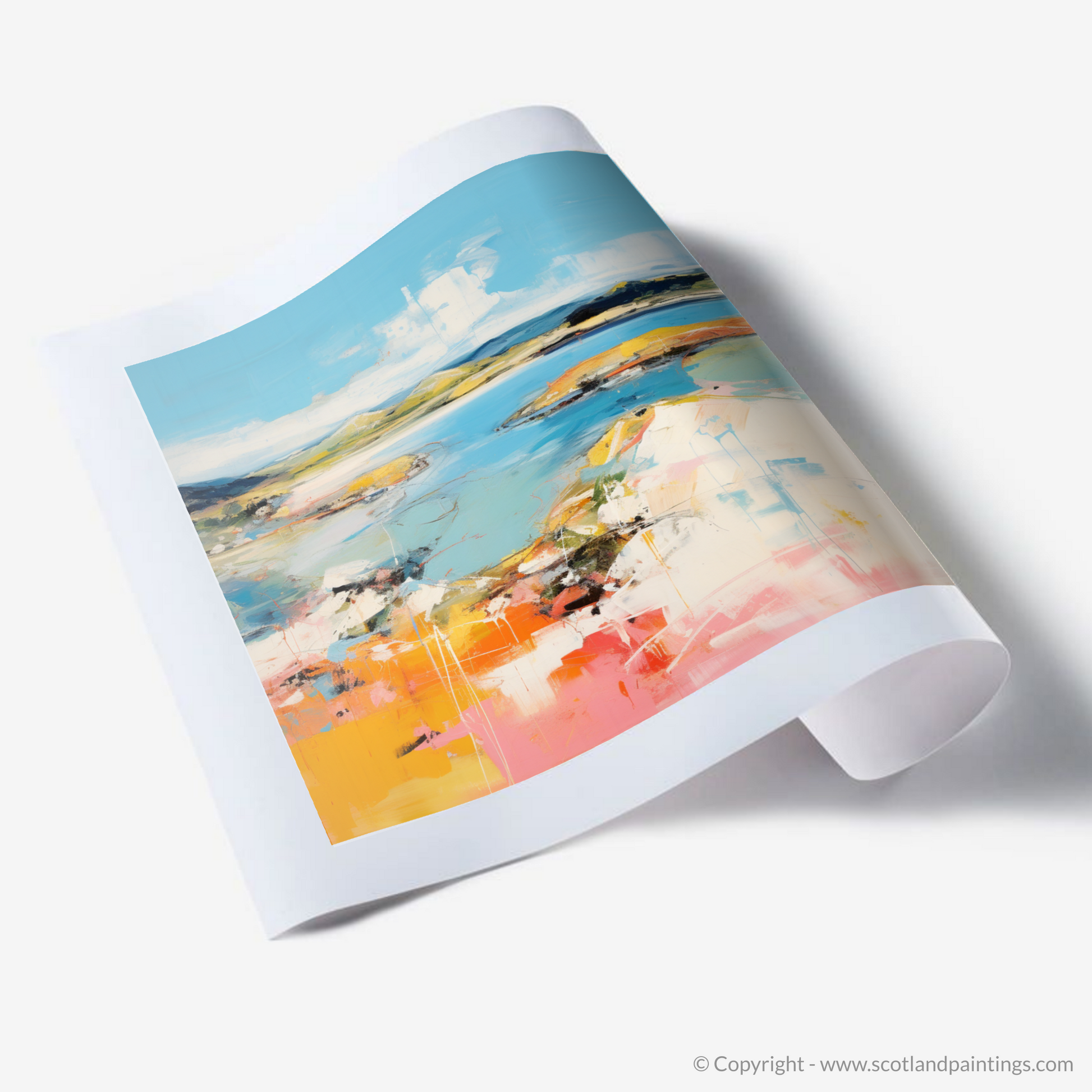 Art Print of Isle of Gigha, Inner Hebrides in summer