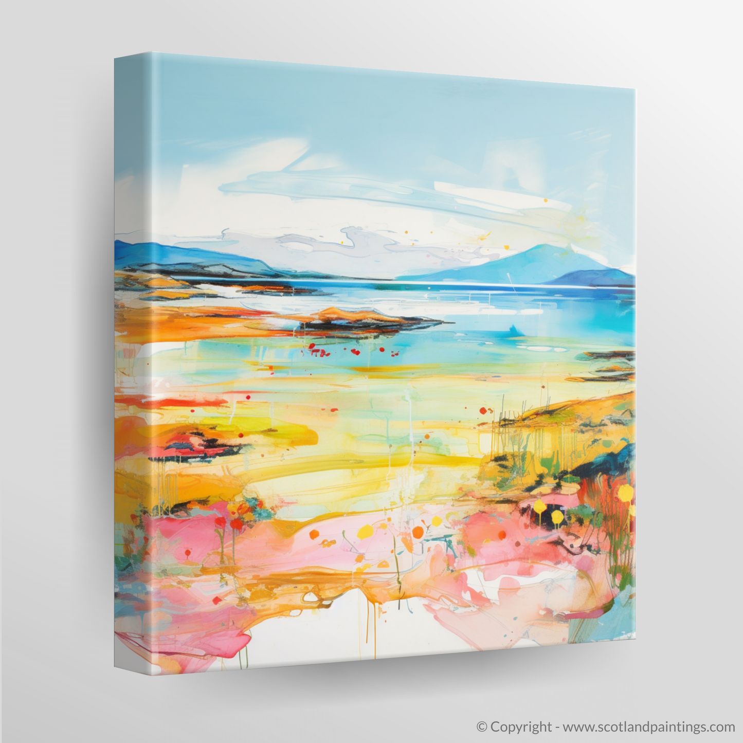 Canvas Print of Isle of Gigha, Inner Hebrides in summer