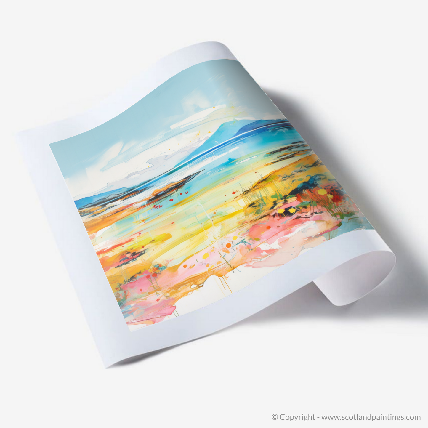 Art Print of Isle of Gigha, Inner Hebrides in summer