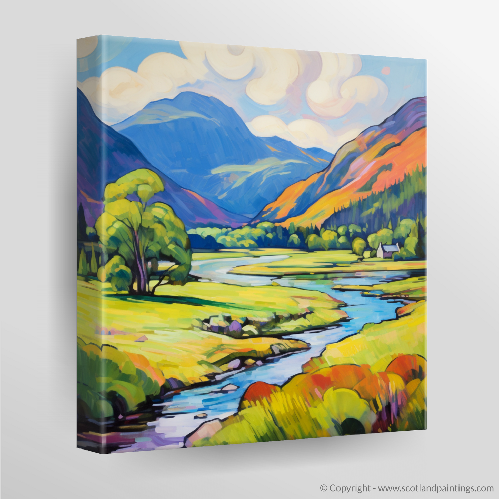 Canvas Print of Glenfinnan, Highlands in summer