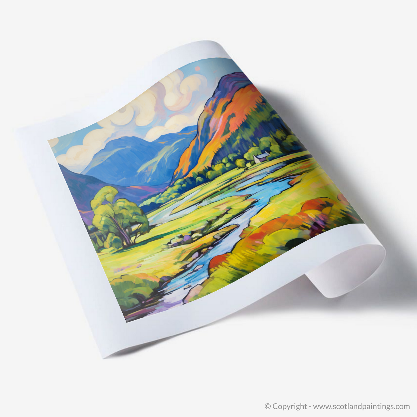 Art Print of Glenfinnan, Highlands in summer