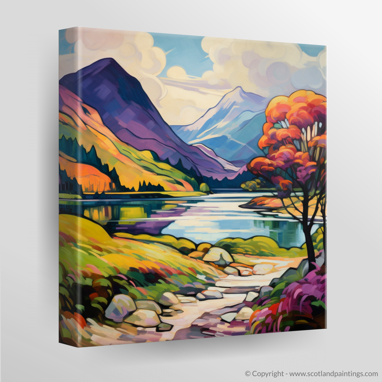 Canvas Print of Glenfinnan, Highlands in summer