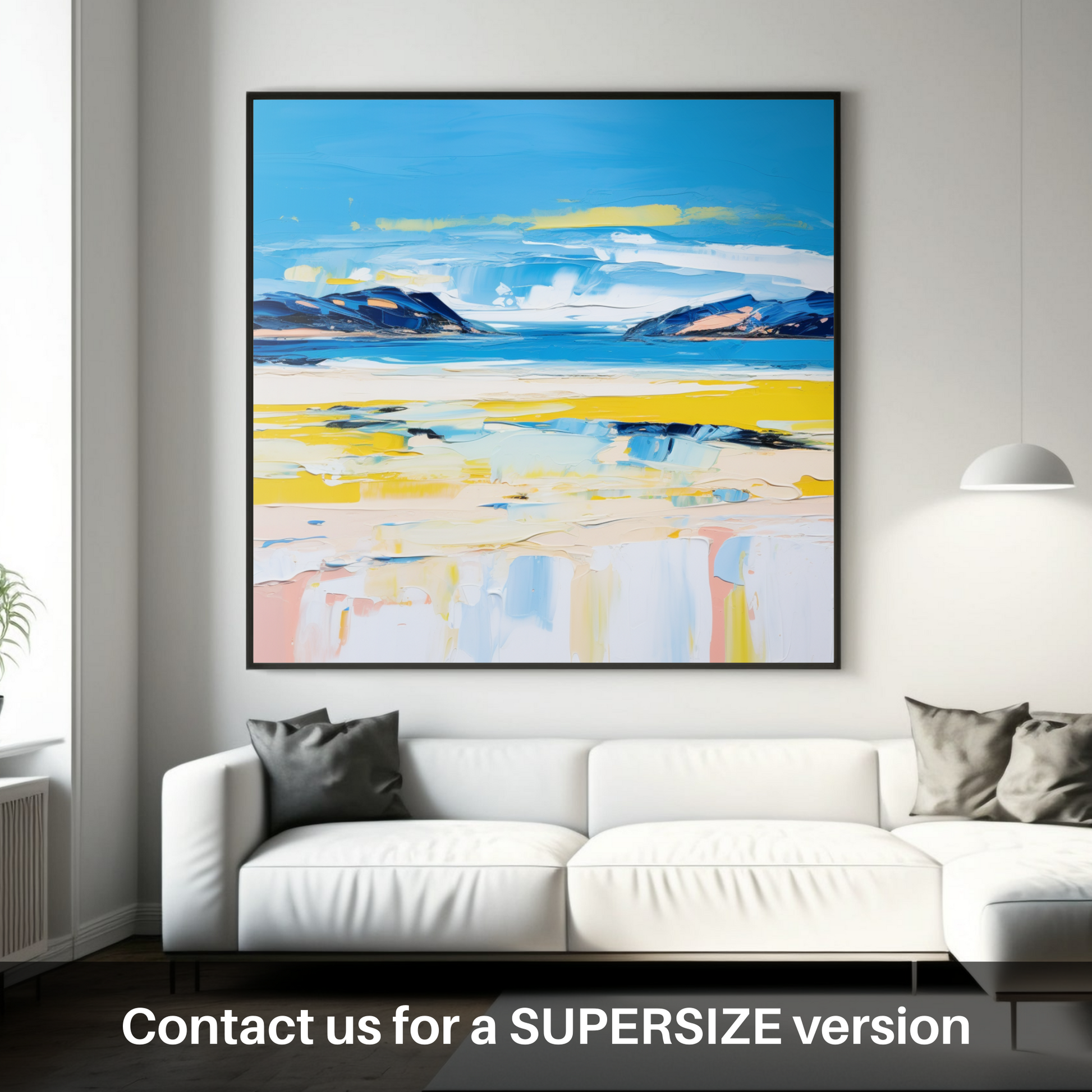 Huge supersize print of Durness Beach, Sutherland in summer