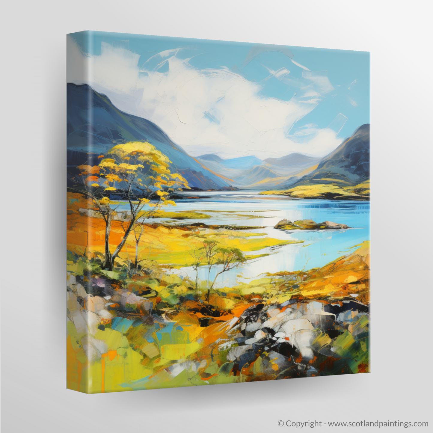 Canvas Print of Loch Maree, Wester Ross in summer