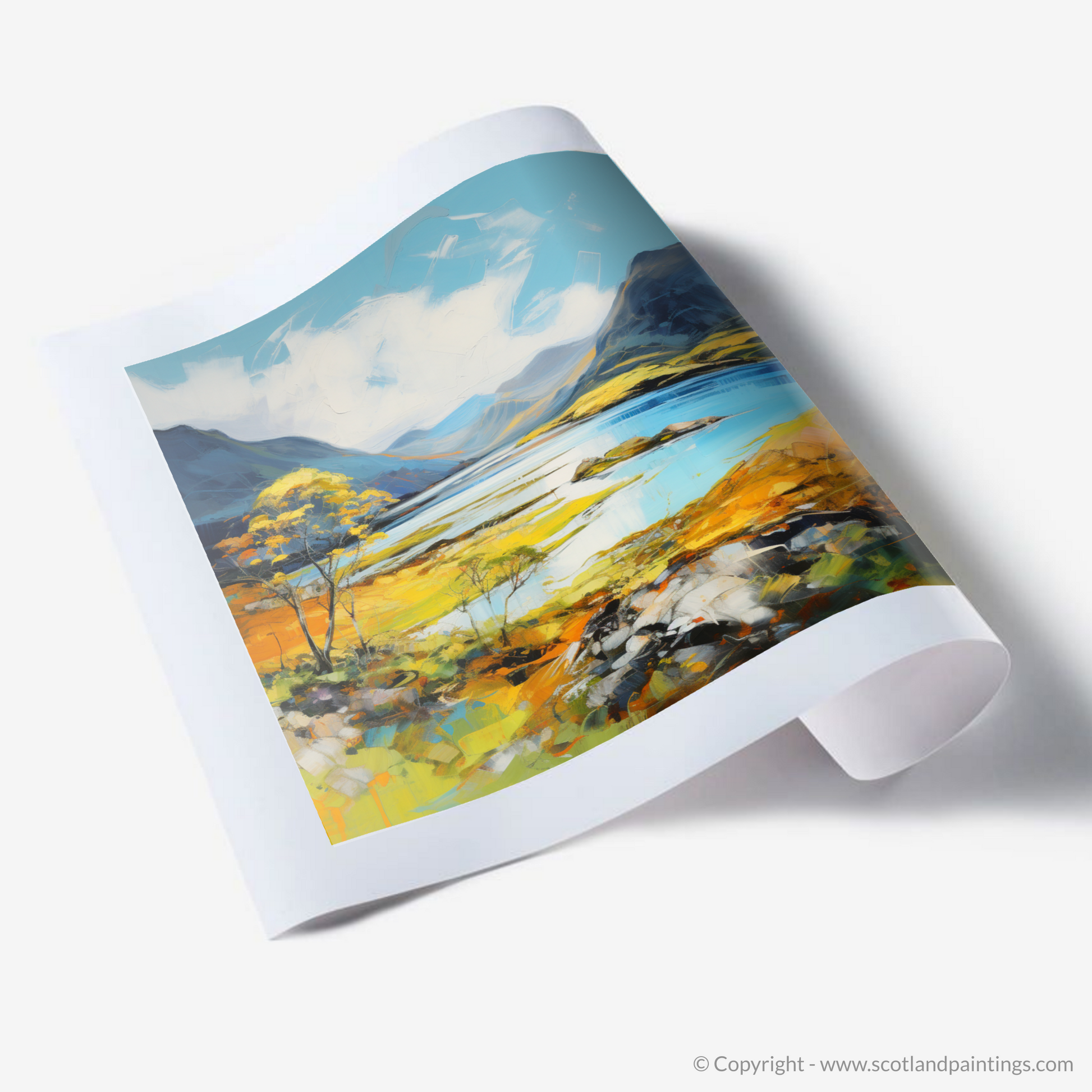 Art Print of Loch Maree, Wester Ross in summer