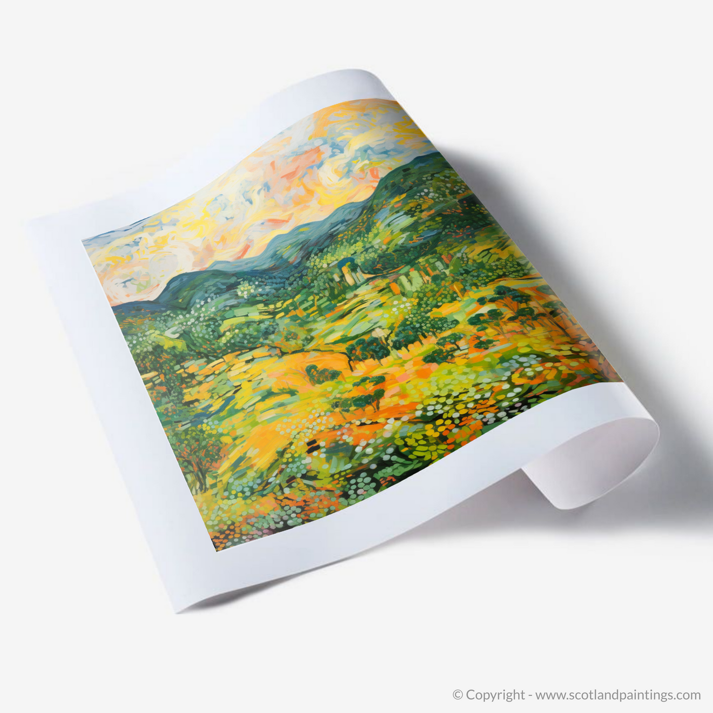 Art Print of Glen Garry, Highlands in summer