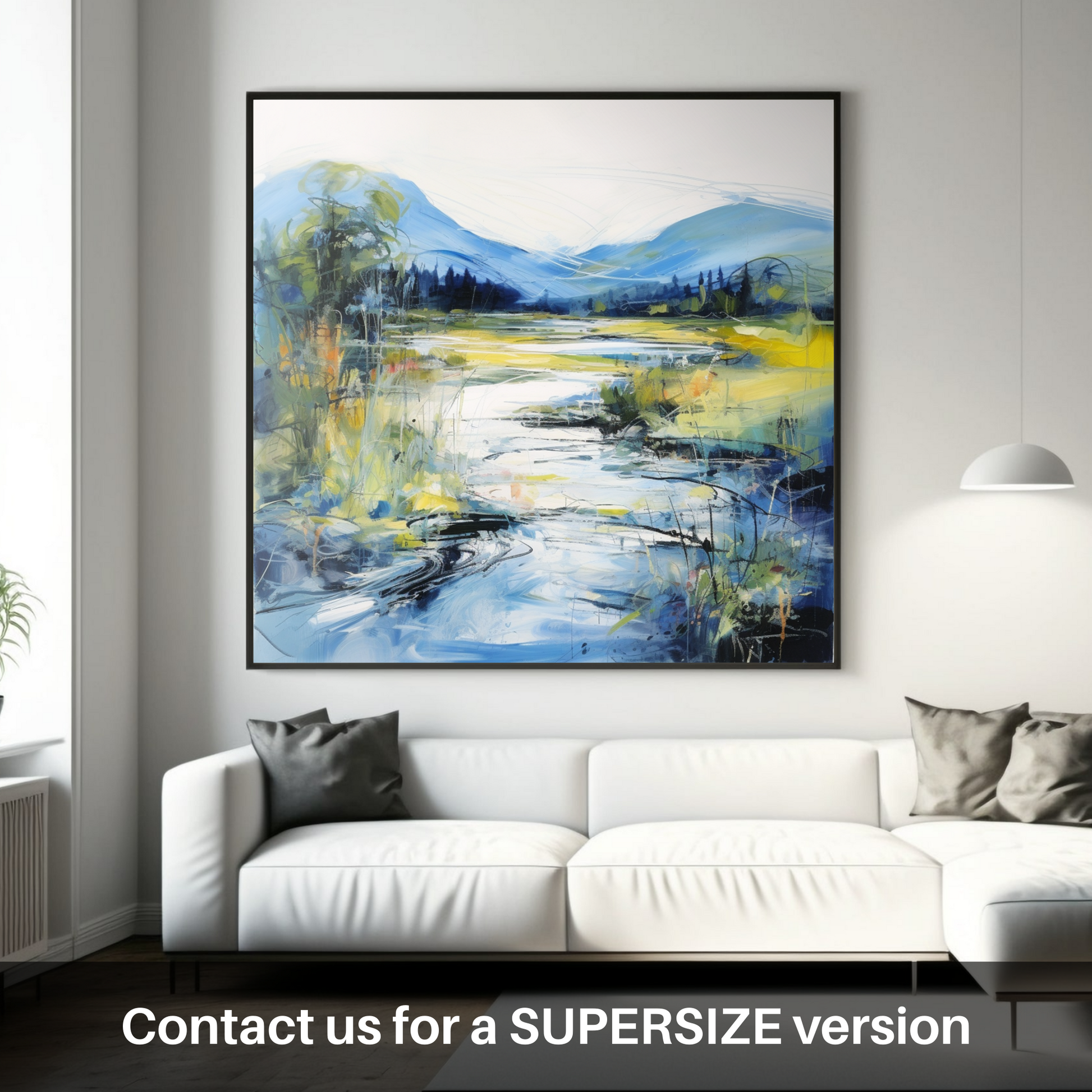 Huge supersize print of River Orchy, Argyll and Bute in summer