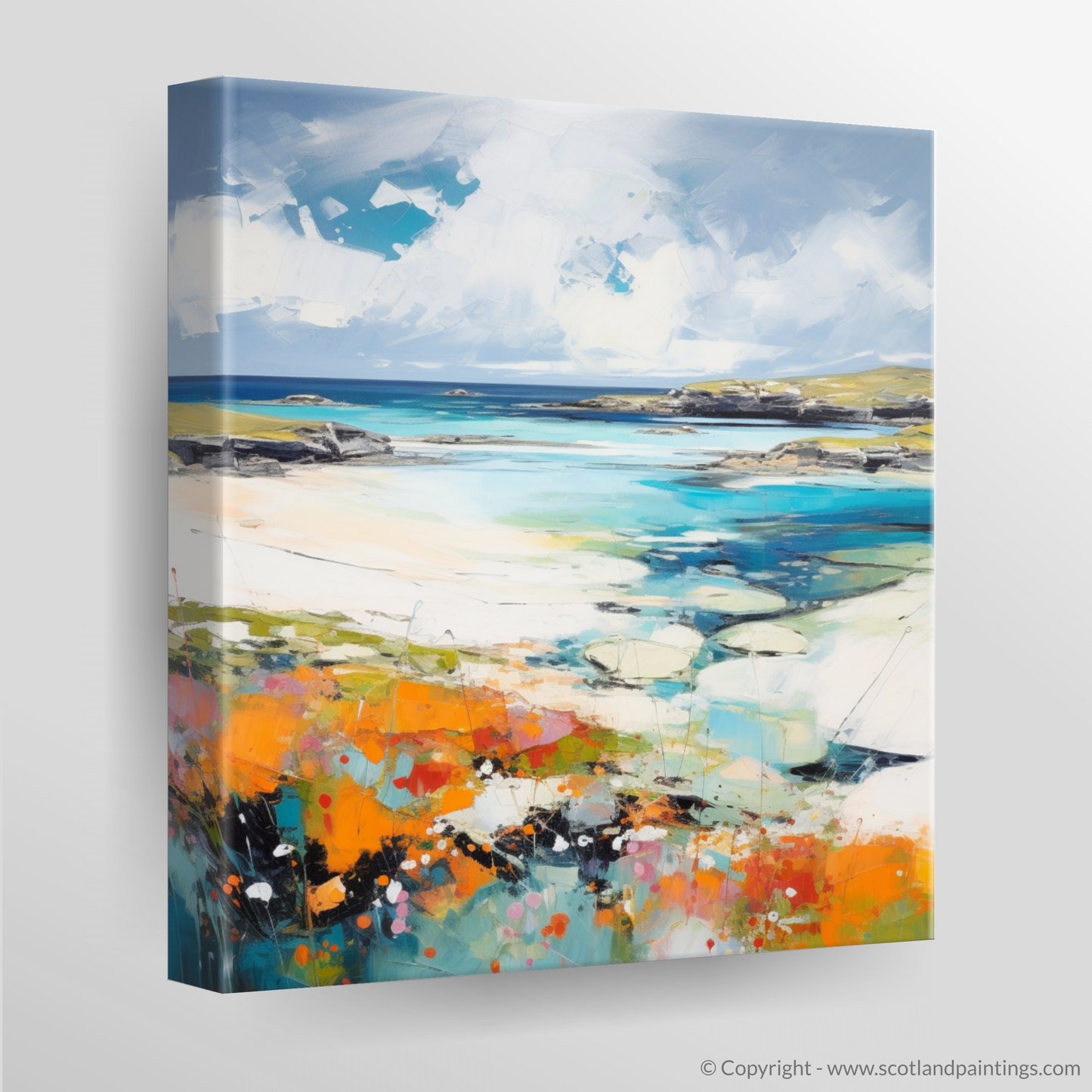 Canvas Print of Isle of Barra, Outer Hebrides in summer