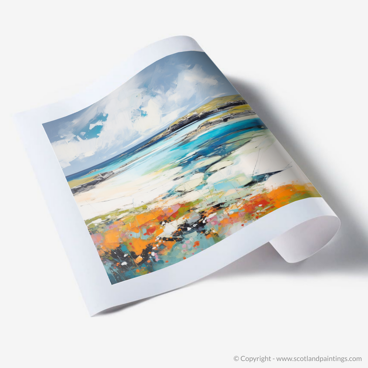 Art Print of Isle of Barra, Outer Hebrides in summer
