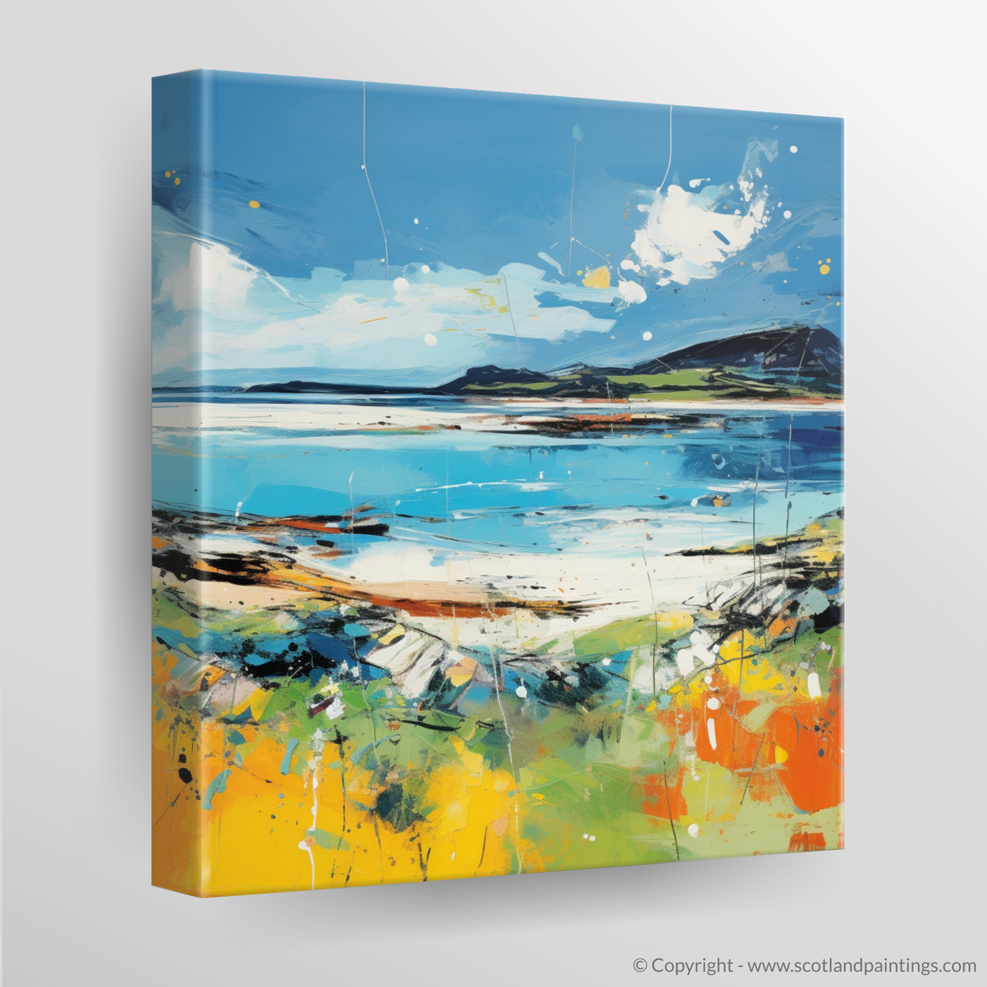 Canvas Print of Isle of Barra, Outer Hebrides in summer