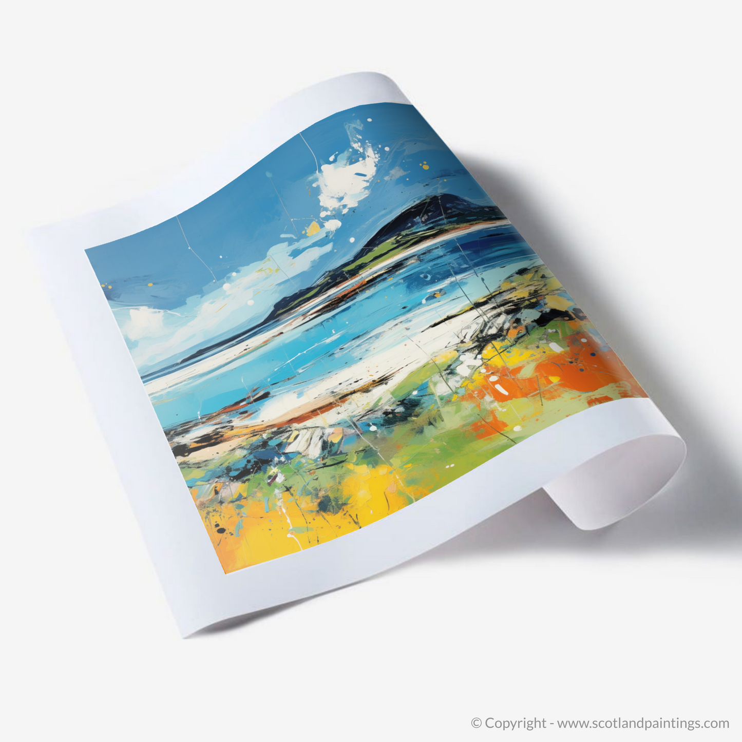 Art Print of Isle of Barra, Outer Hebrides in summer