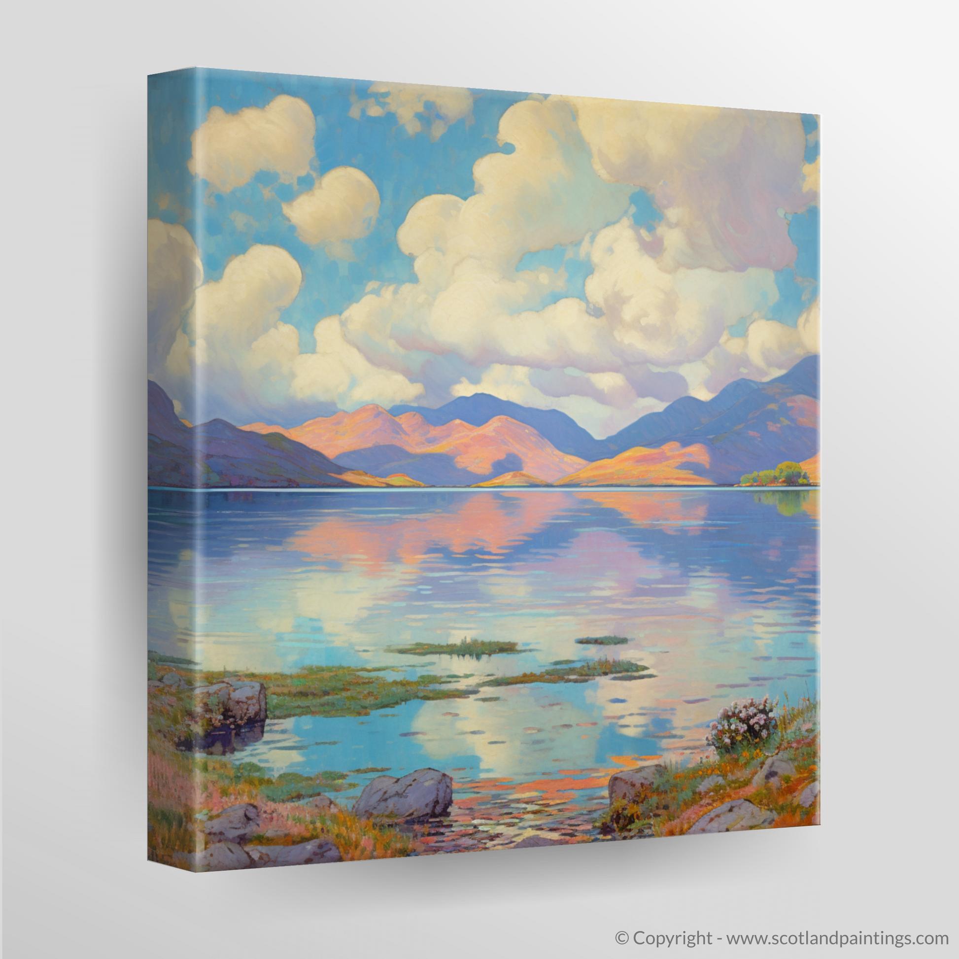 Canvas Print of Loch Linnhe, Highlands in summer