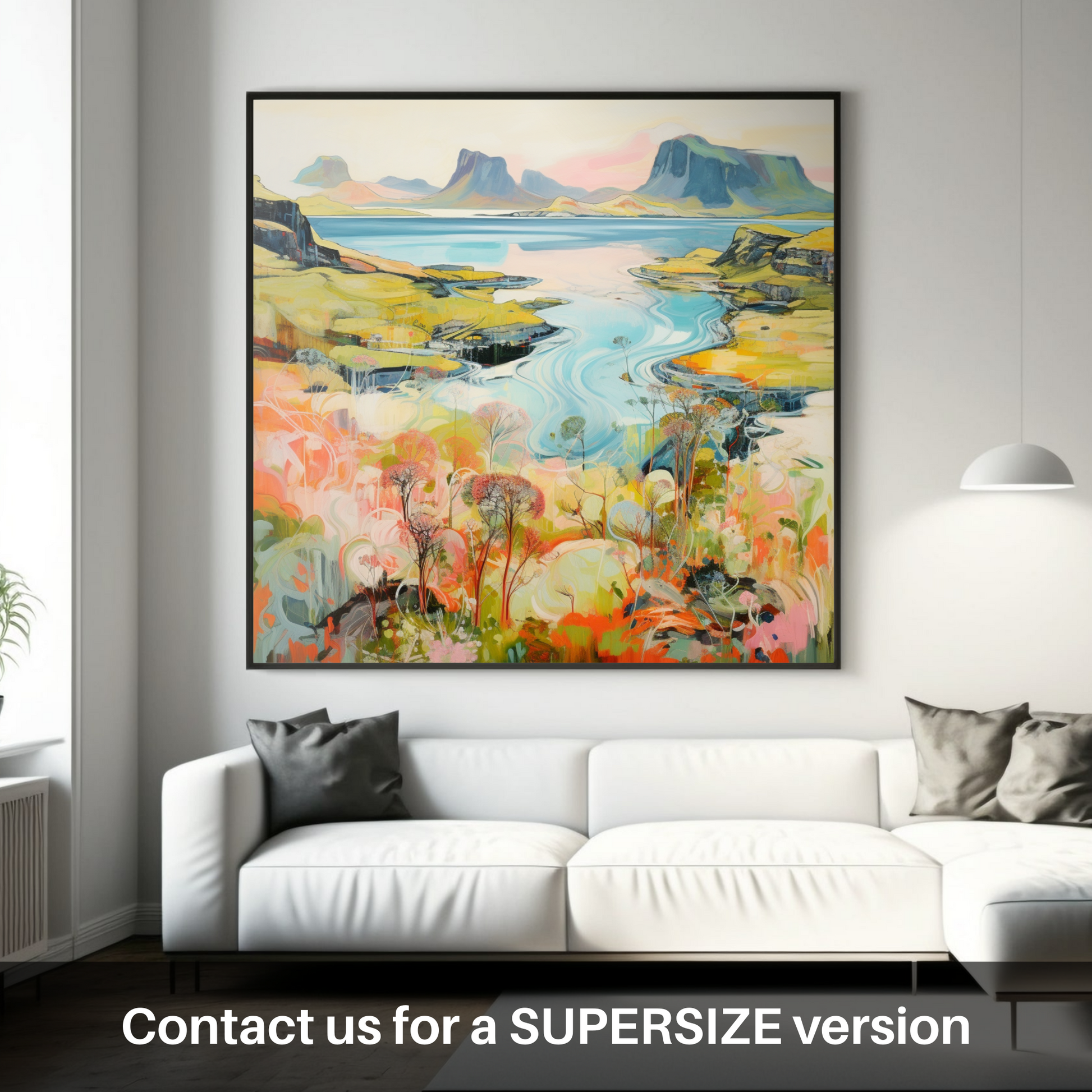 Huge supersize print of Isle of Skye, Inner Hebrides in summer