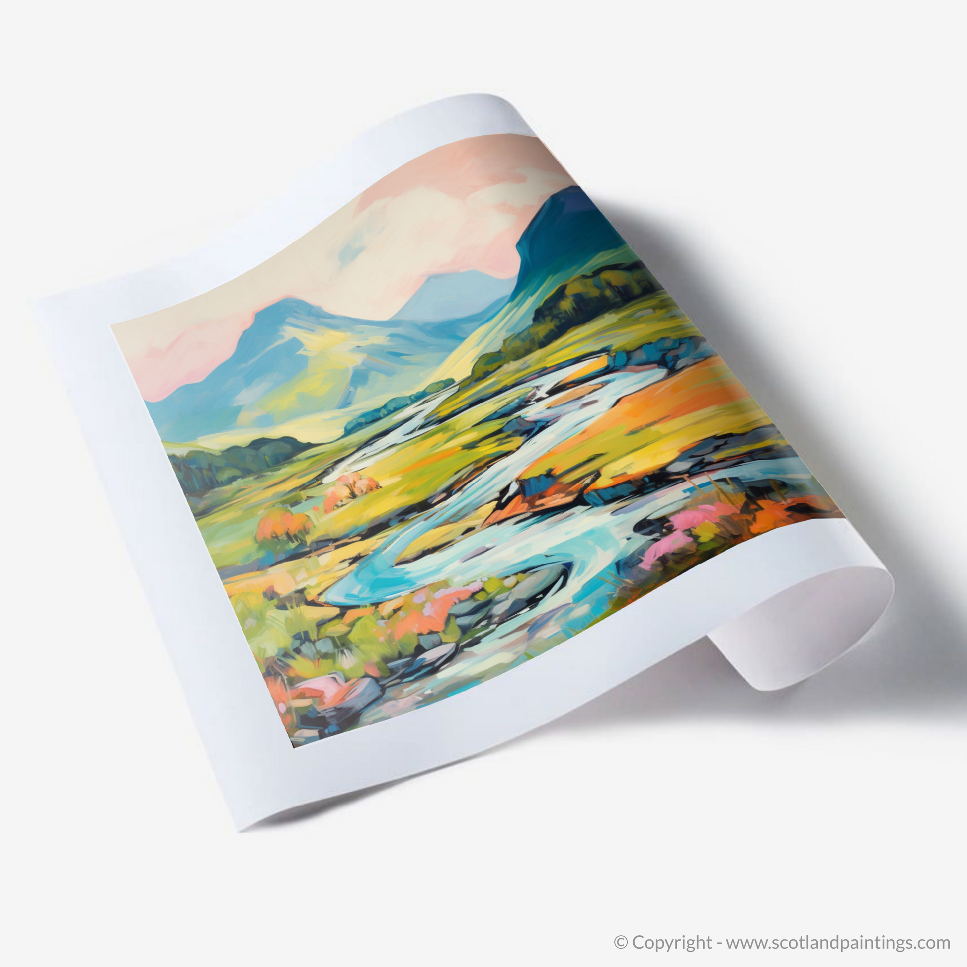 Art Print of Glen Sannox, Isle of Arran in summer