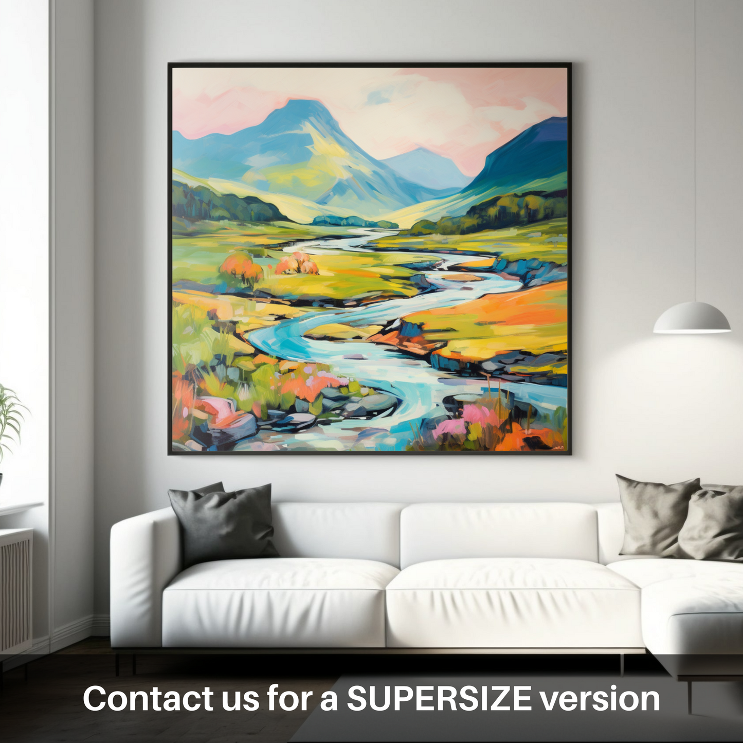 Huge supersize print of Glen Sannox, Isle of Arran in summer