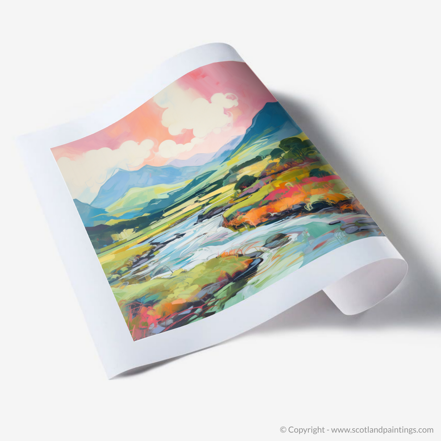 Art Print of Glen Sannox, Isle of Arran in summer