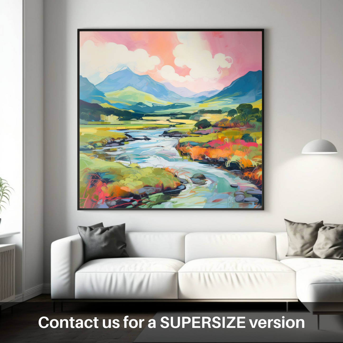 Huge supersize print of Glen Sannox, Isle of Arran in summer