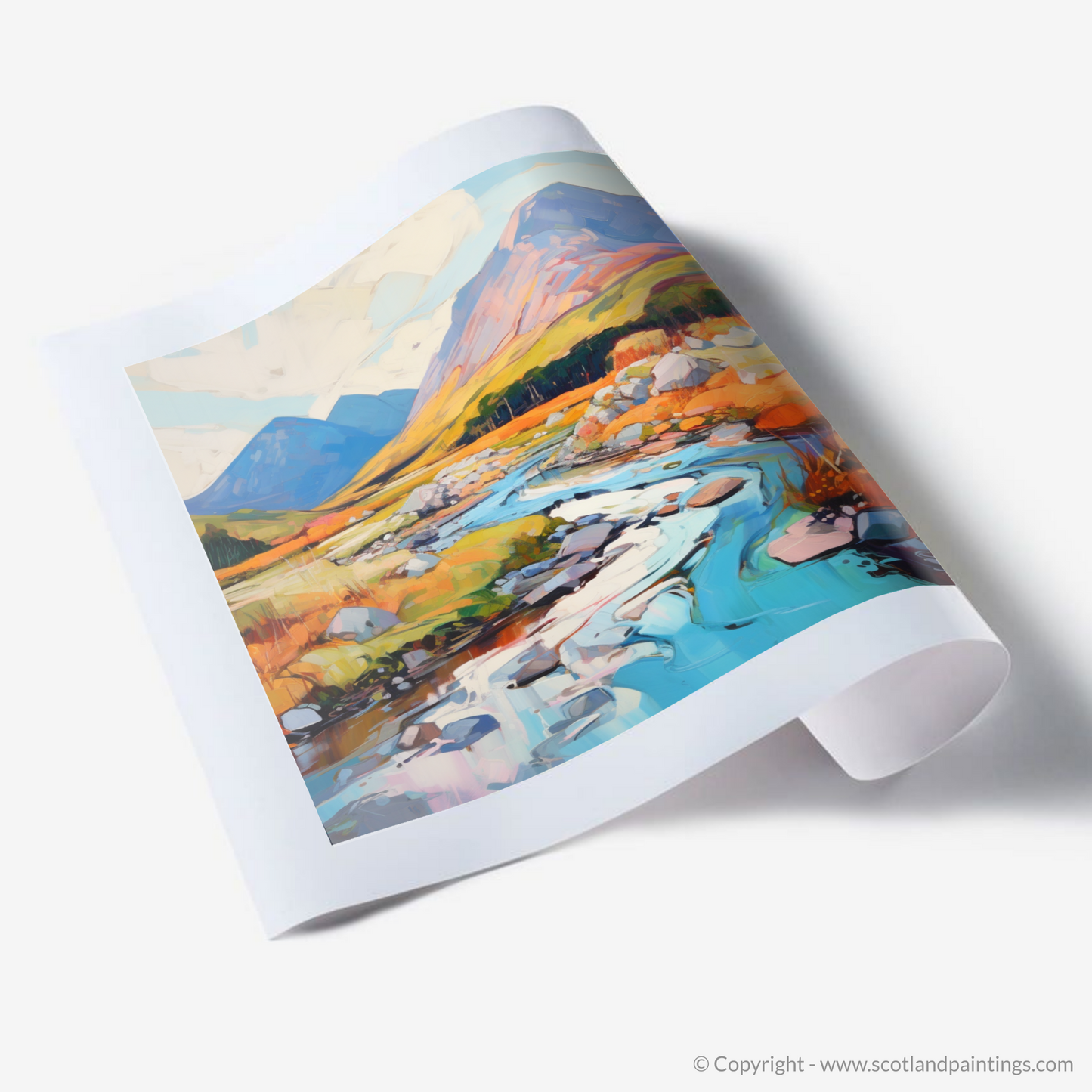 Art Print of Glen Sannox, Isle of Arran in summer