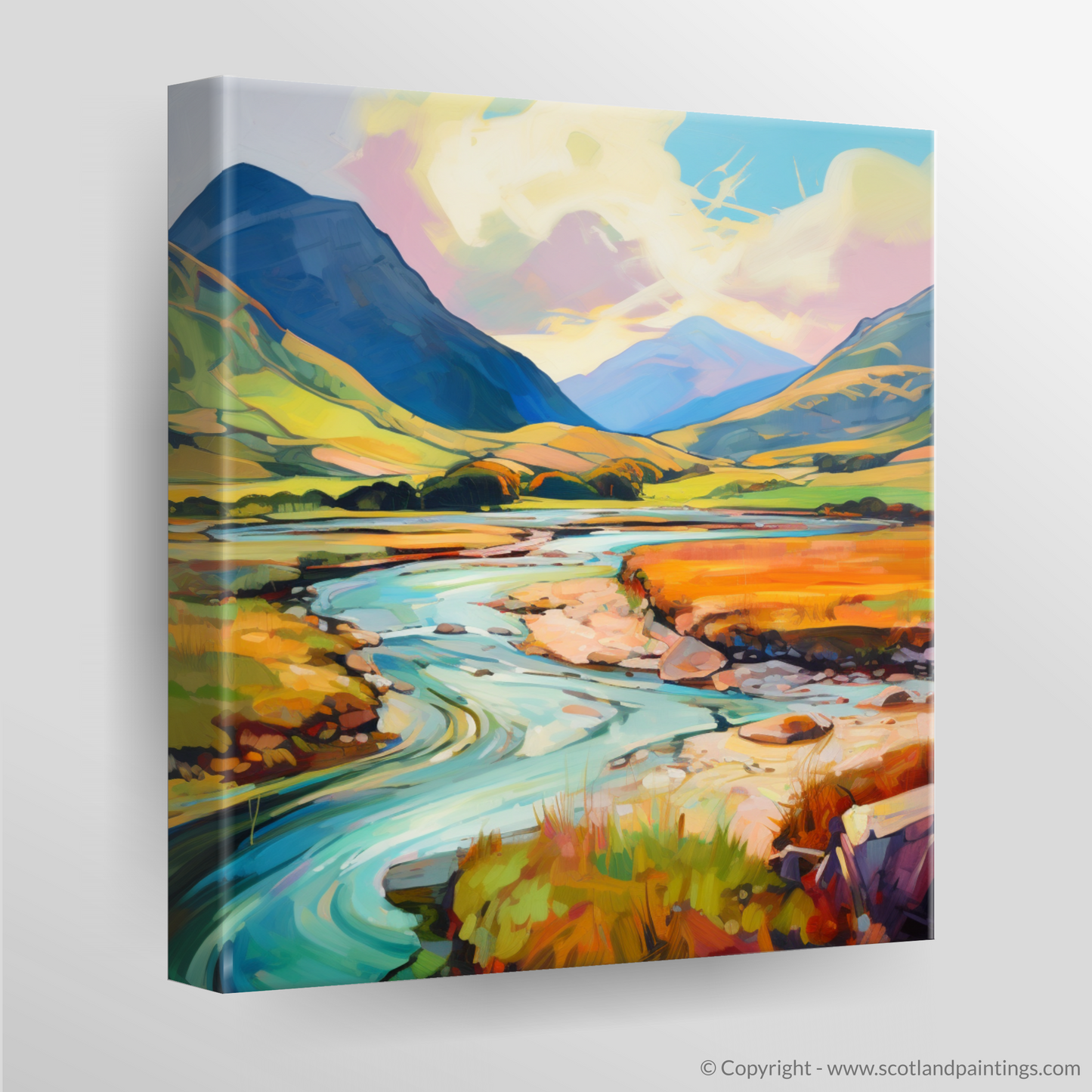 Canvas Print of Glen Sannox, Isle of Arran in summer