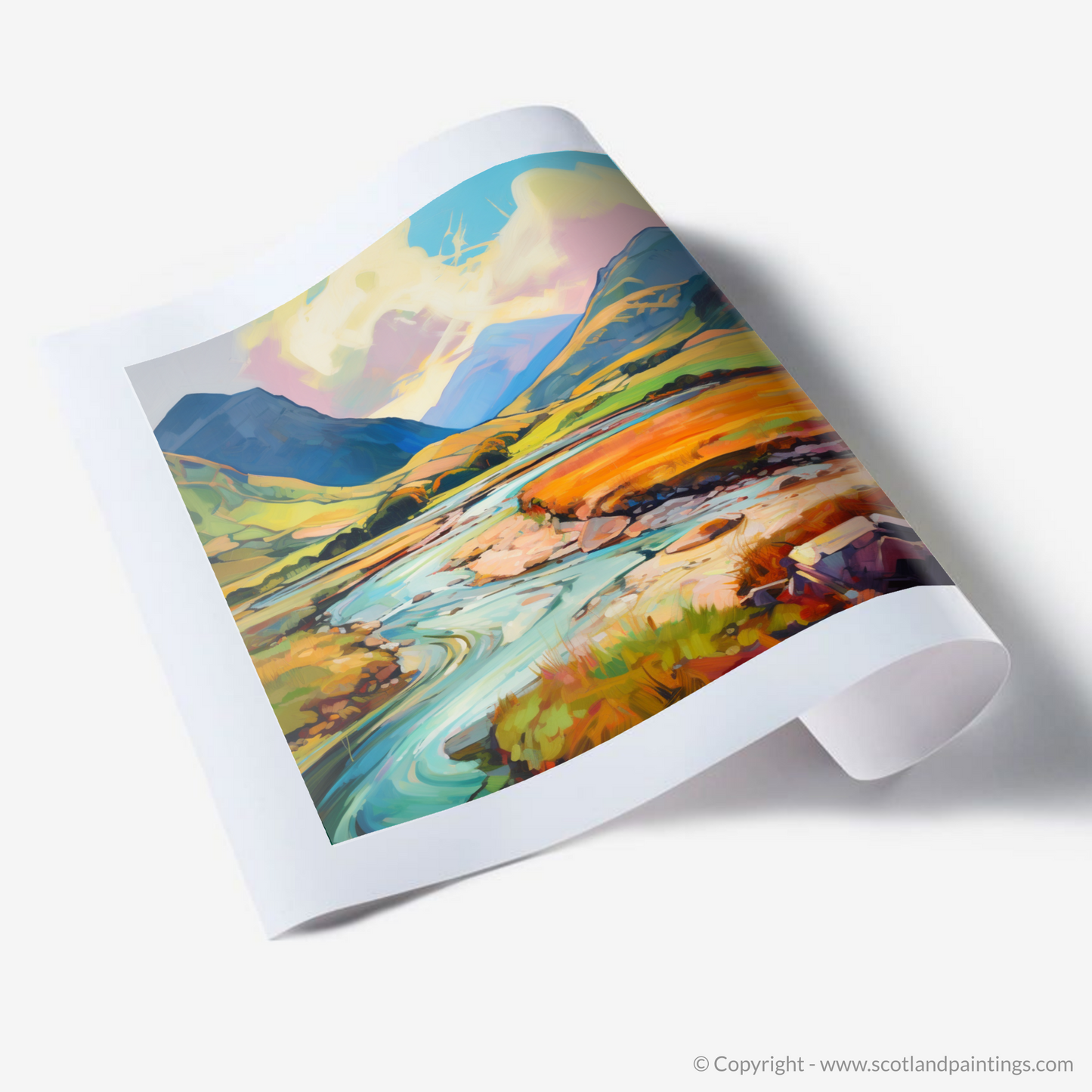 Art Print of Glen Sannox, Isle of Arran in summer