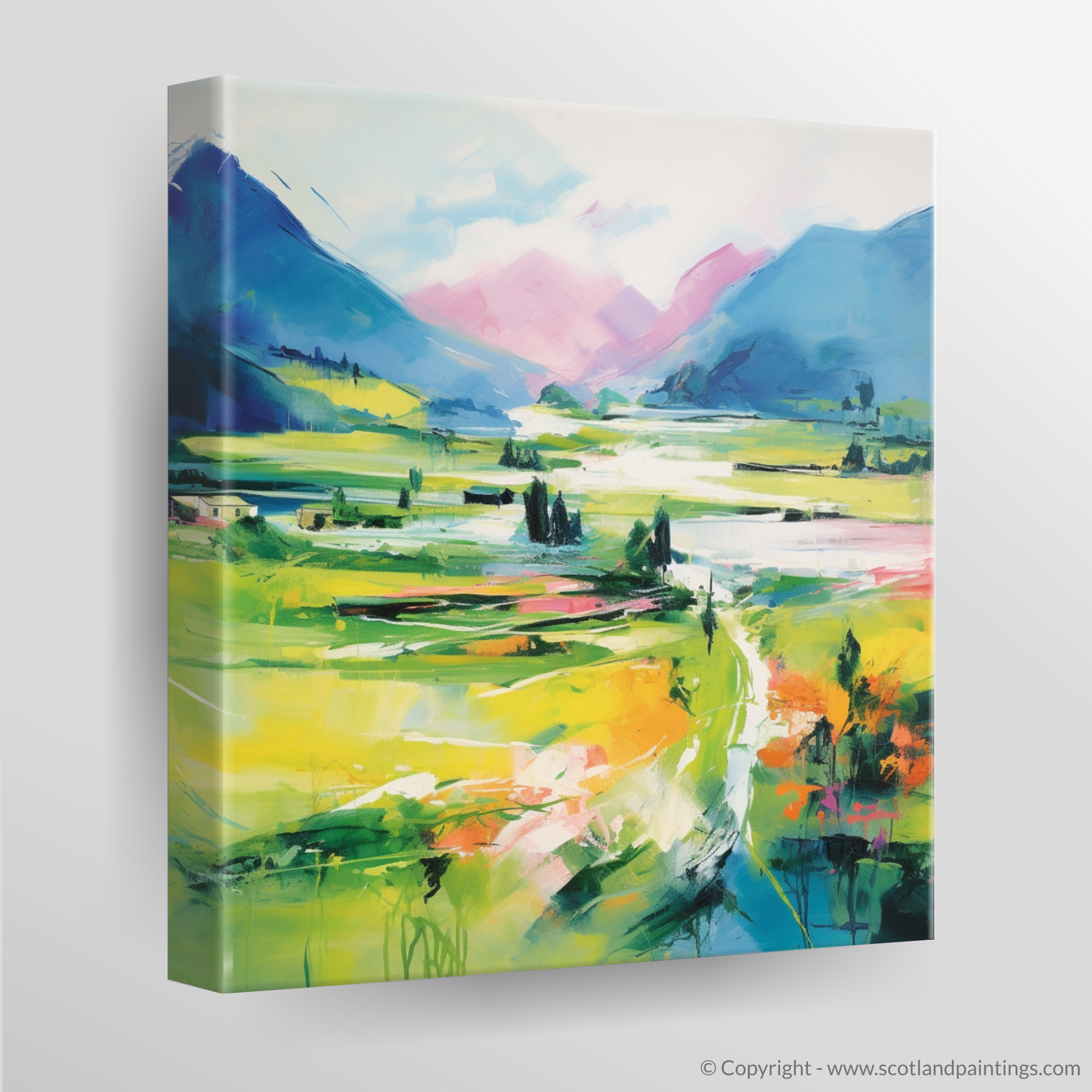 Canvas Print of Glenfinnan, Highlands in summer