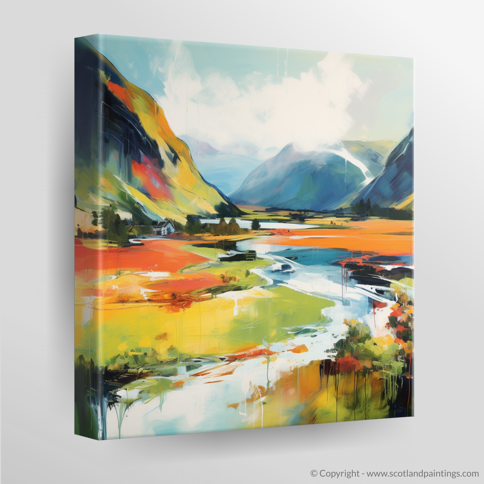 Canvas Print of Glenfinnan, Highlands in summer