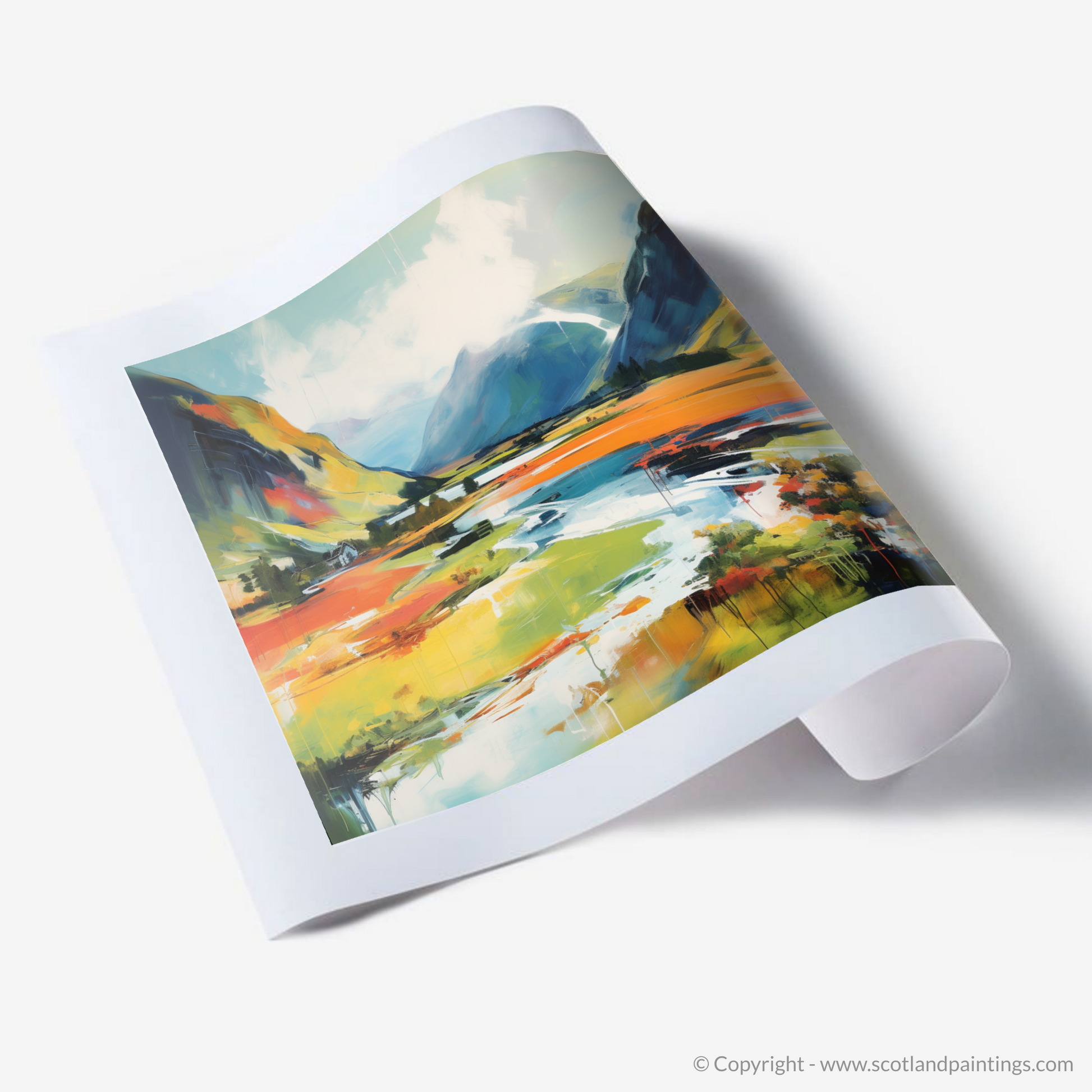 Art Print of Glenfinnan, Highlands in summer