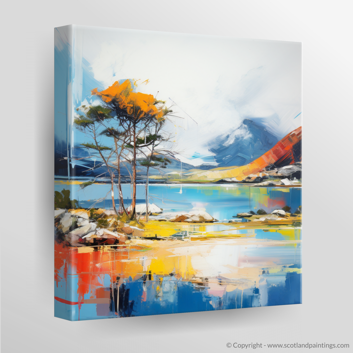 Canvas Print of Loch Maree, Wester Ross in summer