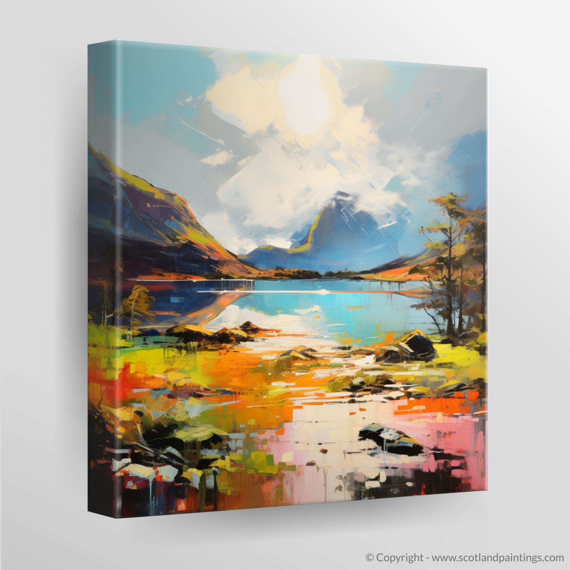Canvas Print of Loch Maree, Wester Ross in summer