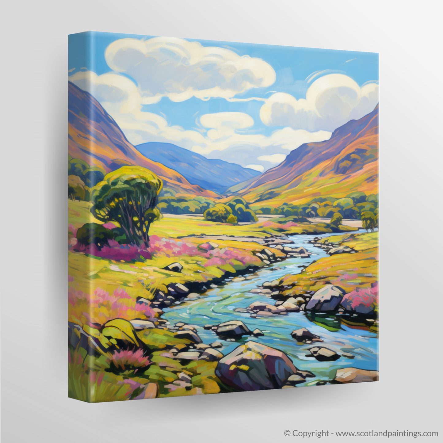 Canvas Print of Glen Feshie, Highlands in summer