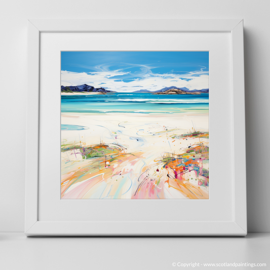 Painting and Art Print of Seilebost Beach, Isle of Harris in summer. Hebridean Summer Serenade: Seilebost Beach Essence.