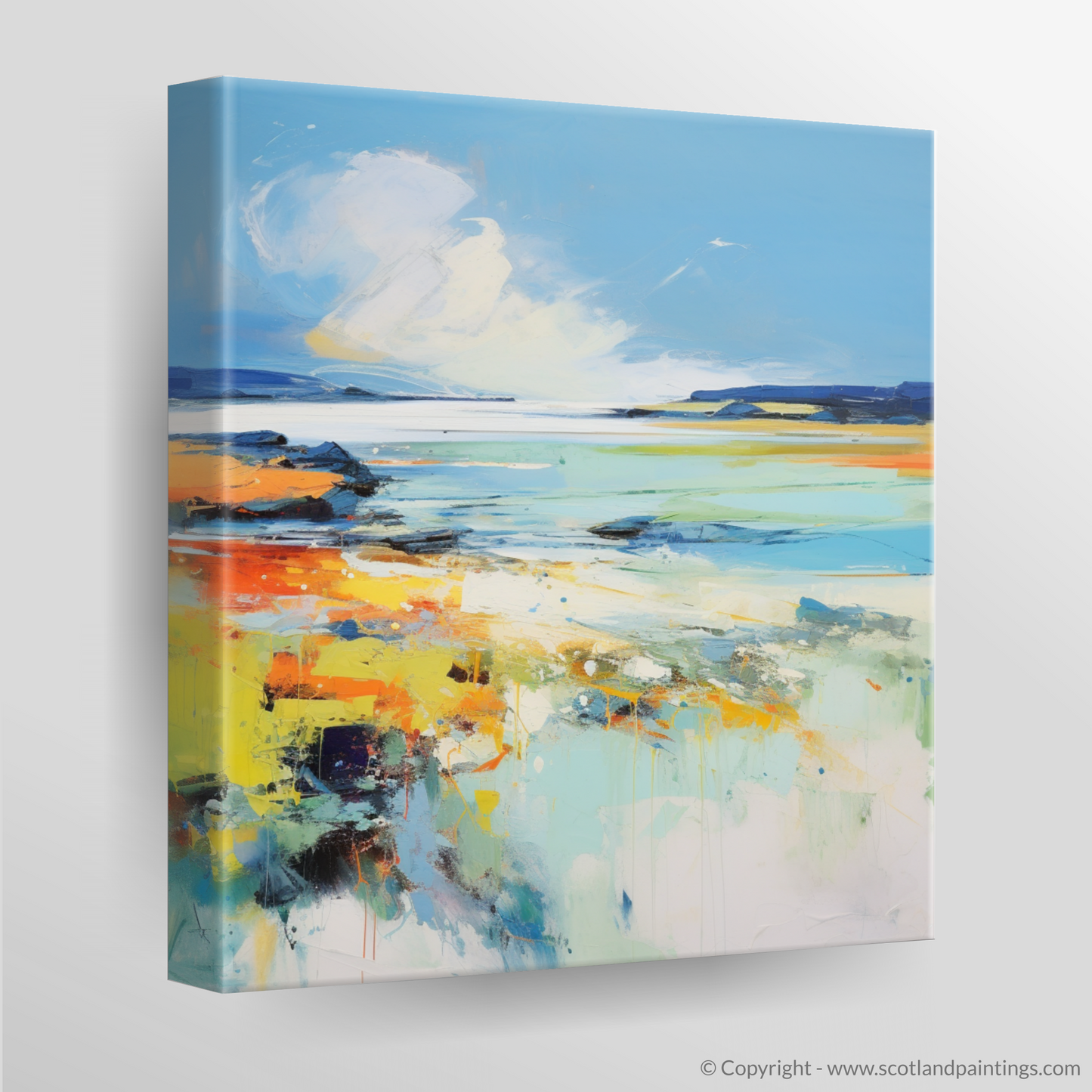 Canvas Print of Isle of Tiree, Inner Hebrides in summer